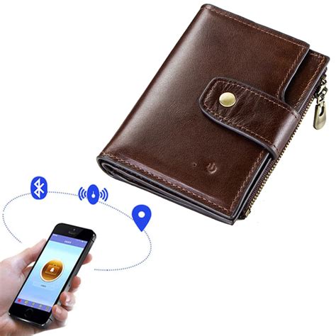 rfid wallet with gps tracking and anti theft alarm|Men's Finder Smart Wallet with GPS Tracking & Bluetooth Mobile .